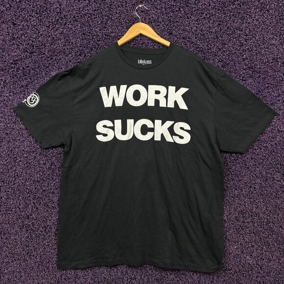 Blink-182 Work Sucks One More Time Pop Punk Band T-Shirt XXL - Picture 1 of 4